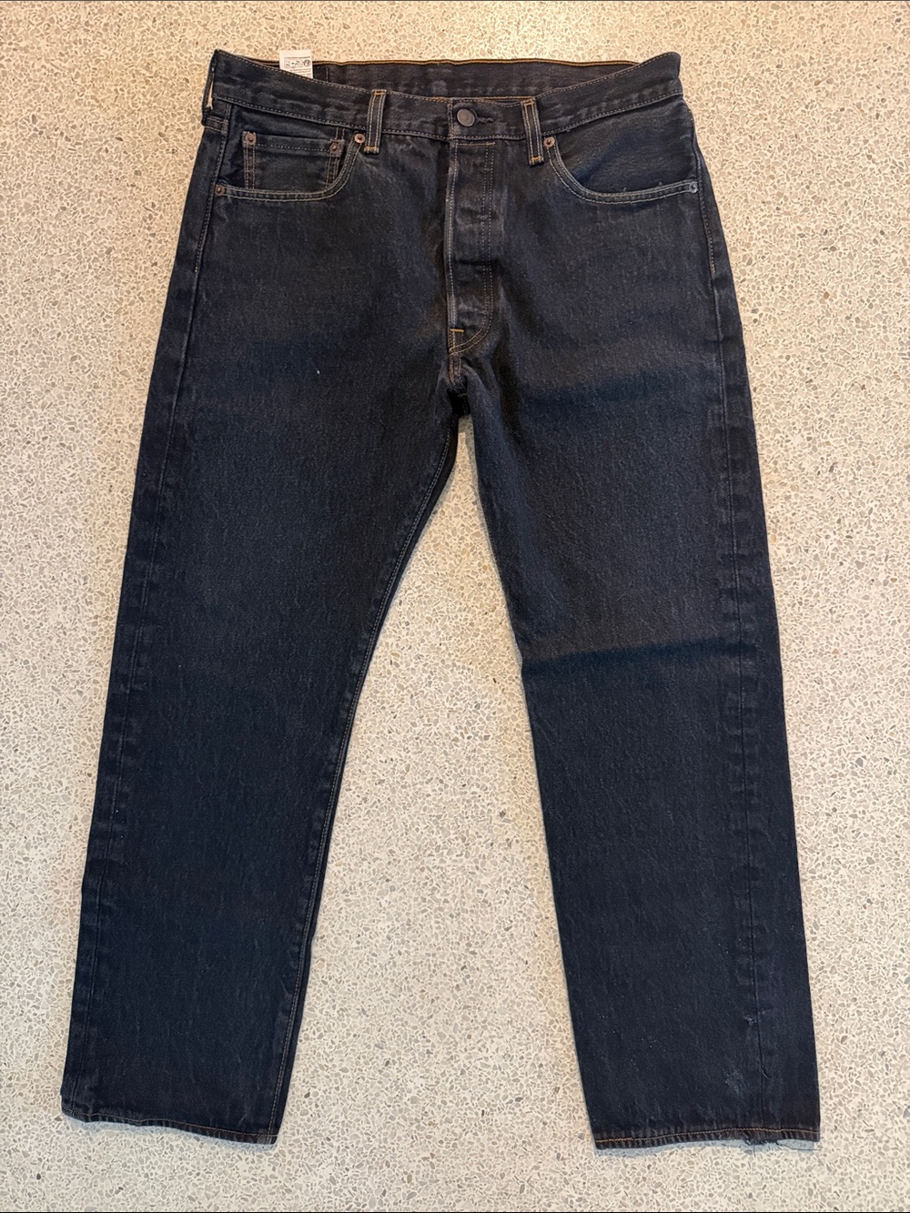 501® Levi’s Original Shrink-to-Fit™ Men's Jeans Black Rigid 32 x 29 *back pocket